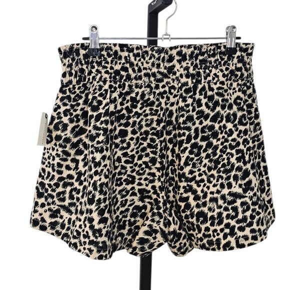 Anthropologie The Somerset Shorts, High Rise, Smocked, Linen Blend, Animal, M - Picture 5 of 9